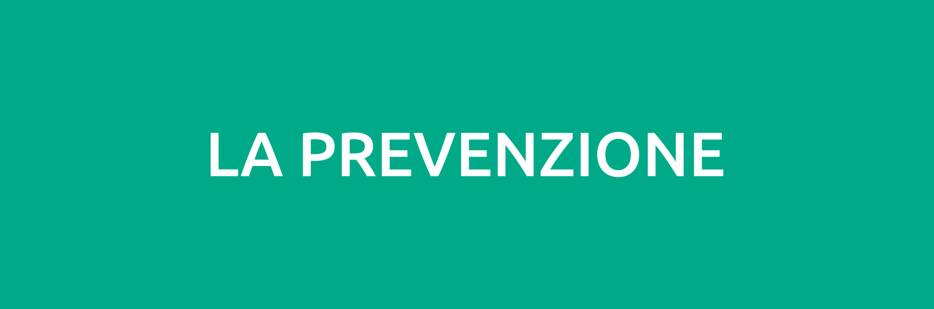 La prevenzione